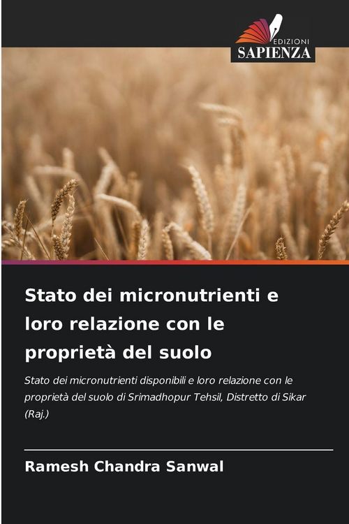 Produktbild: Stato dei micronutrienti e loro relazione con le propriet&agrave; del suolo