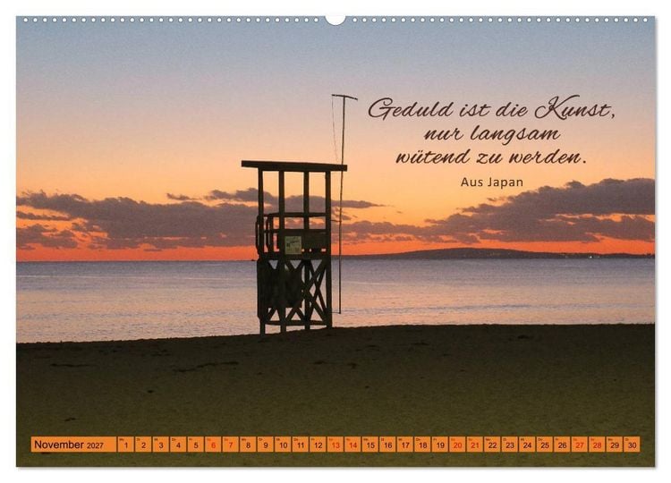 Produktbild: Ruhe und Gelassenheit 2027 (hochwertiger Premium Wandkalender 2027 DIN A2 quer), Kunstdruck in Hochglanz