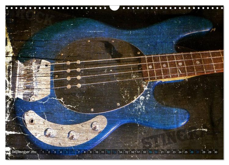 Produktbild: Gitarren - Grunge Style (Wandkalender 2026 DIN A3 quer), CALVENDO Monatskalender