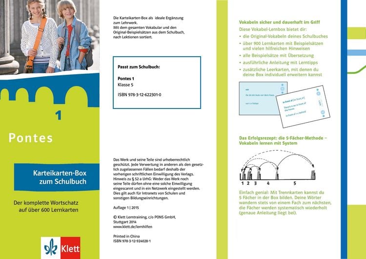 Produktbild: Pontes 1 - Vokabel-Lernbox zum Schulbuch