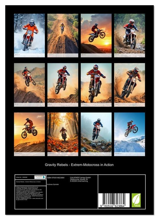 Produktbild: Gravity Rebels - Extrem-Motocross in Action (Wandkalender 2026 DIN A4 hoch), CALVENDO Monatskalender