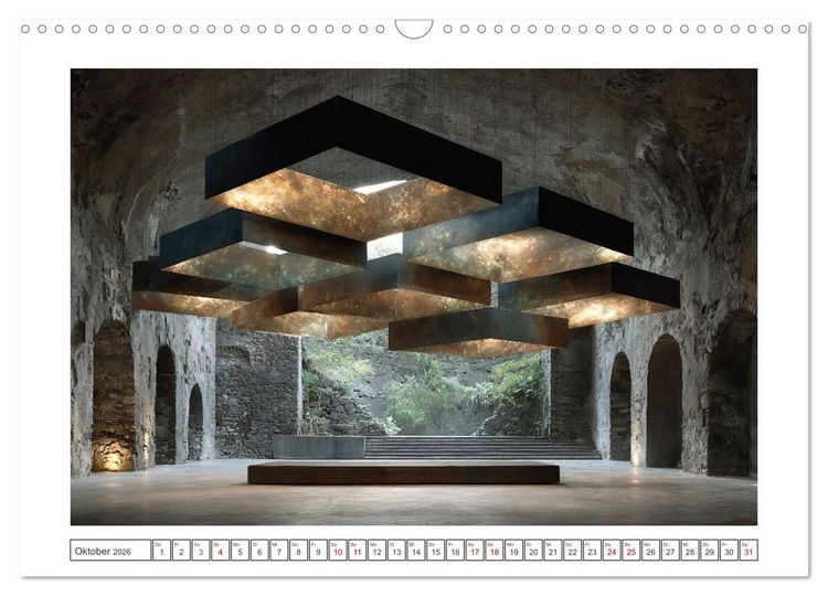 Produktbild: Licht trifft Beton (Wandkalender 2026 DIN A3 quer), CALVENDO Monatskalender