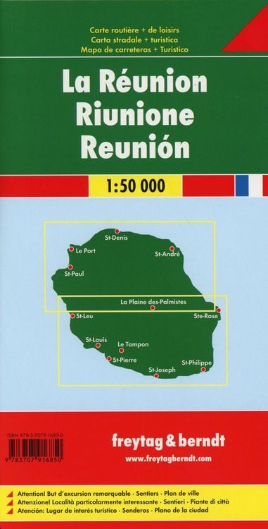 Produktbild: freytag & berndt Stra&szlig;enkarte R&eacute;union 1:50.000