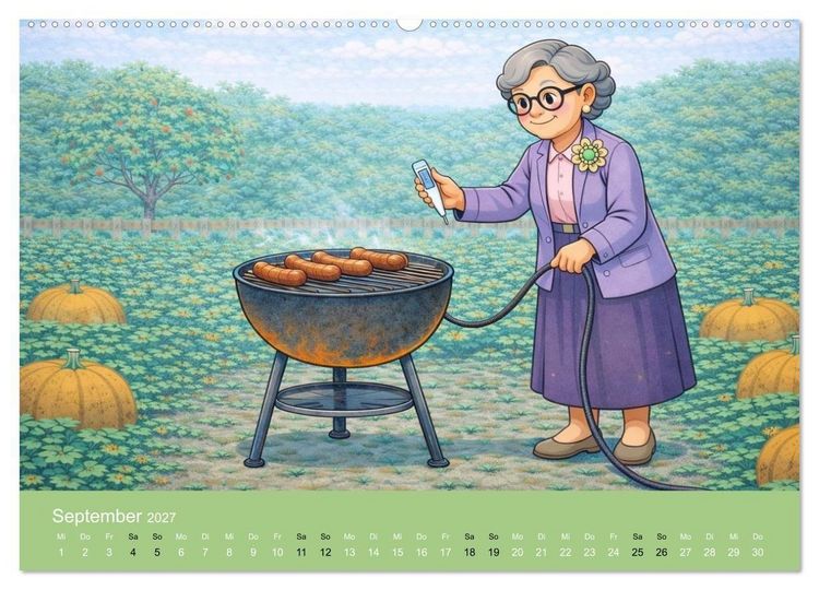 Produktbild: Ich bin noch nicht fertig - Oma Edition (hochwertiger Premium Wandkalender 2027 DIN A2 quer), Kunstdruck in Hochglanz