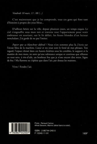 Produktbild: Fendre l'Air (Journal 1989)