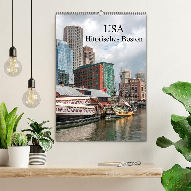 Produktbild: USA - Historisches Boston (Wandkalender 2026 DIN A2 hoch), CALVENDO Monatskalender