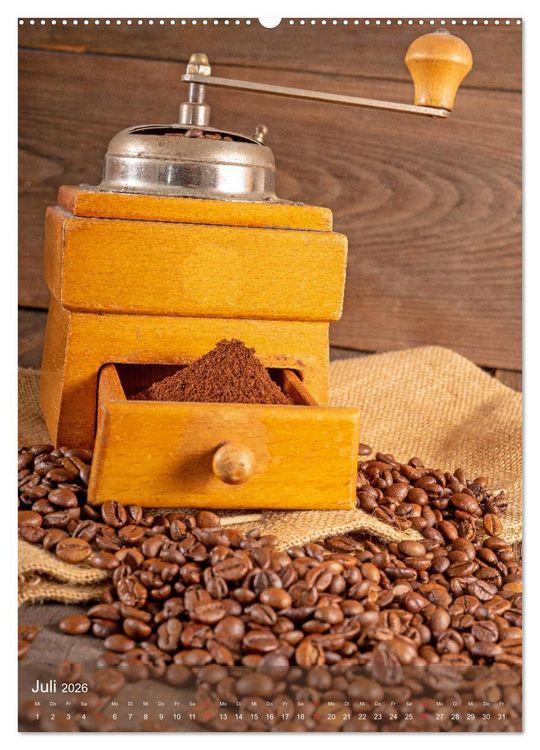 Produktbild: Kaffee f&uuml;r ein Genusserlebnis (hochwertiger Premium Wandkalender 2026 DIN A2 hoch), Kunstdruck in Hochglanz