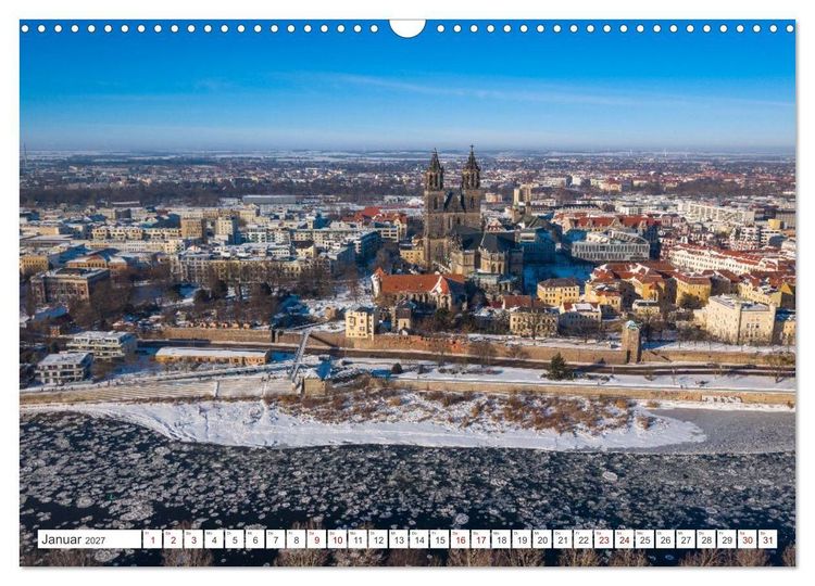 Produktbild: Domperspektiven: Magdeburger Dom - Neu gesehen 2027 (Wandkalender 2027 DIN A3 quer), CALVENDO Monatskalender