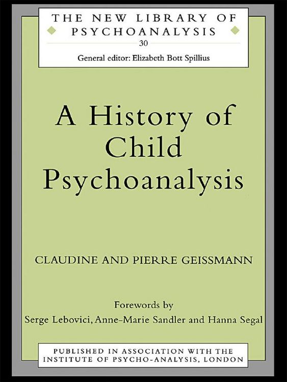 Produktbild: A History of Child Psychoanalysis