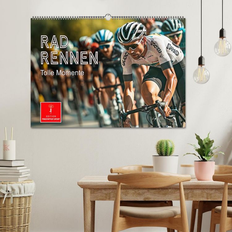 Produktbild: Radrennen - tolle Momente (Wandkalender 2026 DIN A2 quer), CALVENDO Monatskalender