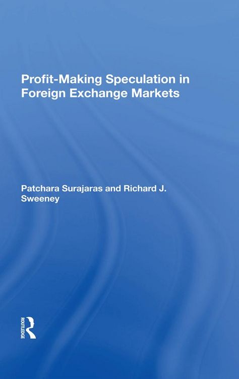 Produktbild: Profit-making Speculation In Foreign Exchange Markets