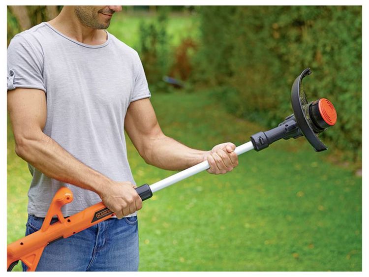 Produktbild: Black & Decker Akku Akku-Rasentrimmer inkl. Akku, inkl. Ladeger&auml;t, H&ouml;henverstellbarer Griff 18 V 1.5 Ah Schnittbreite (max.): 25 cm