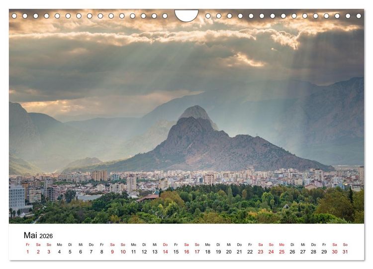 Produktbild: T&uuml;rkei, Antalya: Urlaubsparadies am Mittelmeer (Wandkalender 2026 DIN A4 quer), CALVENDO Monatskalender