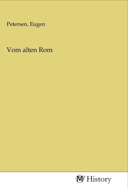 Produktbild: Vom alten Rom