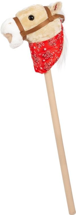 Produktbild: Small foot 4151 - Klassisches Steckenpferd Rocky, Geräusch-Funktion, Holz/Plüsch, hellbraun, Länge: 80cm