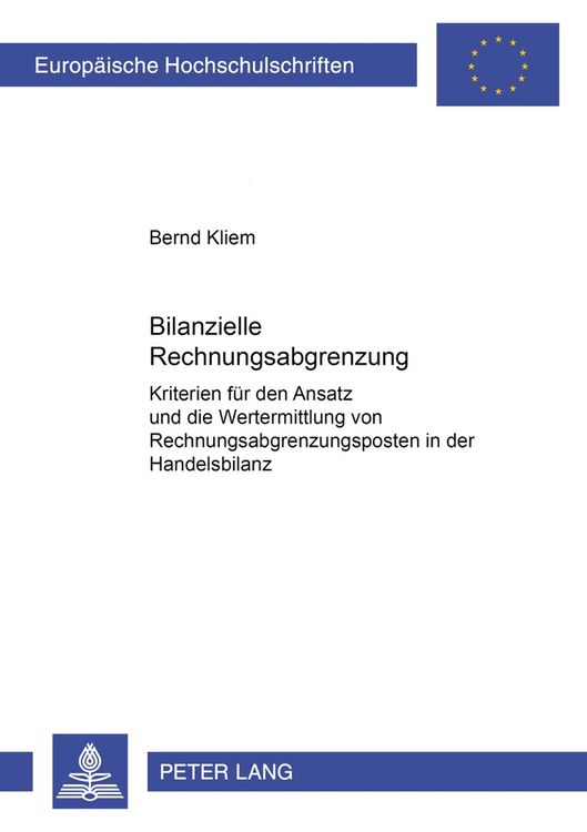 Produktbild: Bilanzielle Rechnungsabgrenzung