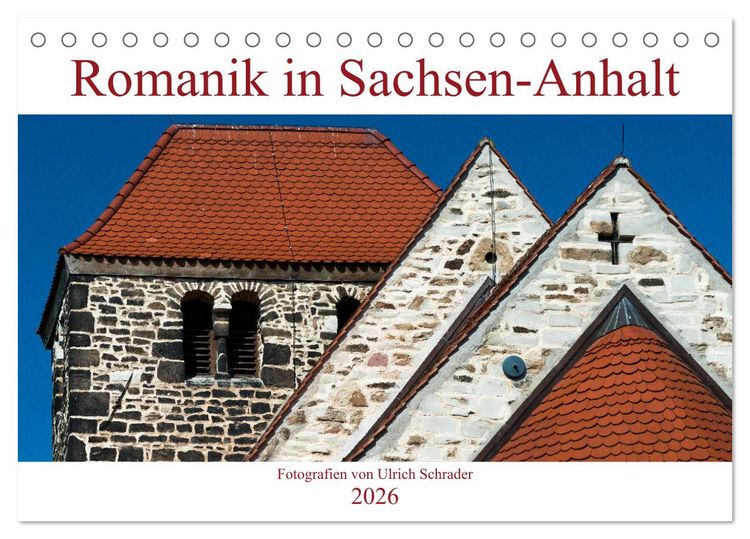 Produktbild: Romanik in Sachsen-Anhalt (Tischkalender 2026 DIN A5 quer), CALVENDO Monatskalender