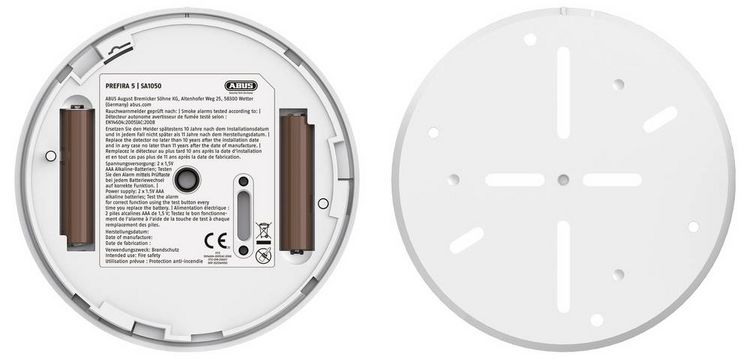 Produktbild: ABUS PREFIRA Basic Rauchwarnmelder (&Oslash; x H) 110mm x 36mm