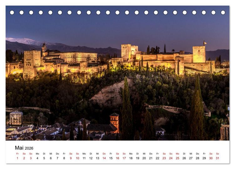 Produktbild: Lichter der Stadt (Tischkalender 2026 DIN A5 quer), CALVENDO Monatskalender