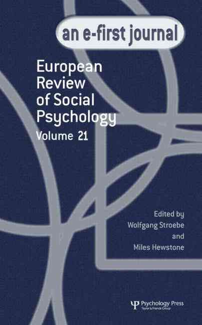Produktbild: European Review of Social Psychology: Volume 21