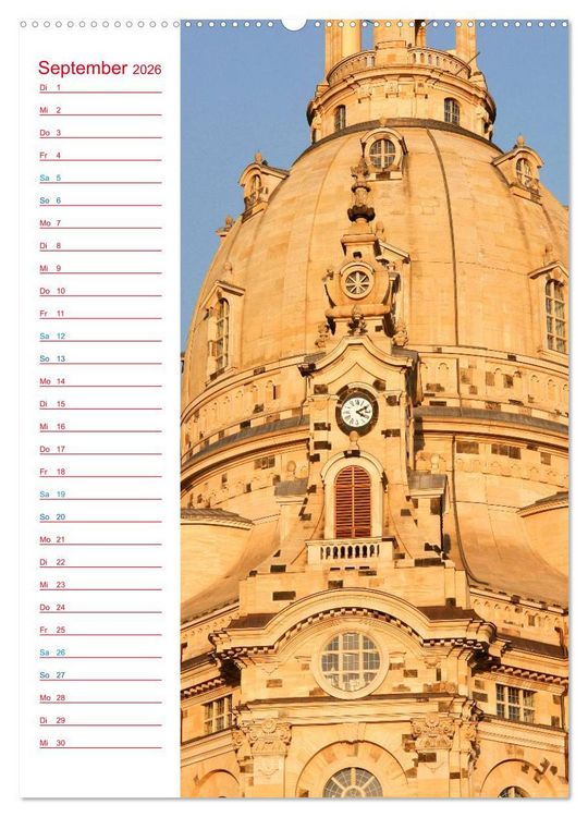 Produktbild: Frauenkirche Dresden (hochwertiger Premium Wandkalender 2026 DIN A2 hoch), Kunstdruck in Hochglanz
