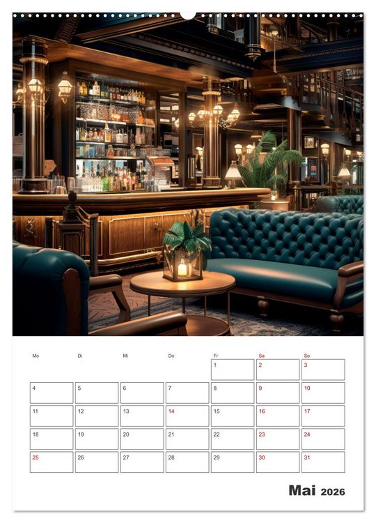 Produktbild: Bar- und Lounge-Atmosph&auml;re (Wandkalender 2026 DIN A2 hoch), CALVENDO Monatskalender