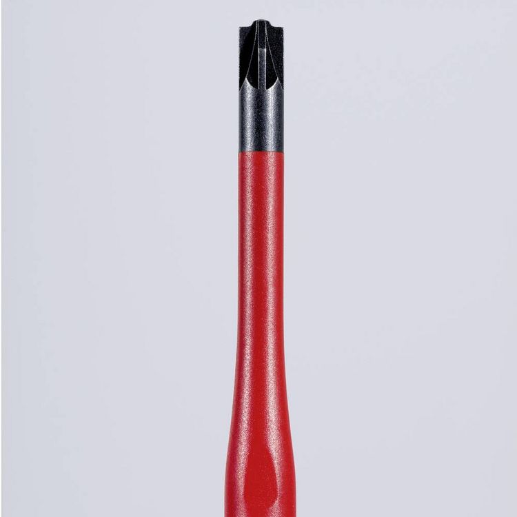 Produktbild: Knipex Knipex-Werk VDE Plus/minus-Schraubendreher Gr&ouml;&szlig;e (Schraubendreher) PZ 1 Klingenl&auml;nge: 80 mm