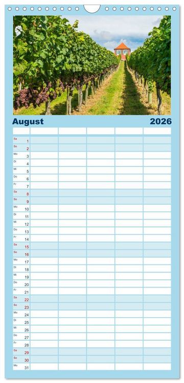 Produktbild: Familienplaner 2026 - Ansichten vom Bodensee mit 5 Spalten (Wandkalender, 21 x 45 cm) CALVENDO