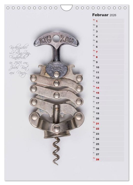 Produktbild: Emotionale Momente: Korkenzieher - geniales Alltagswerkzeug. Planer. (Wandkalender 2026 DIN A4 hoch), CALVENDO Monatskalender