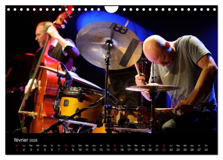 Produktbild: Jazz drums (Calendrier mural 2026 DIN A4 vertical), CALVENDO calendrier mensuel