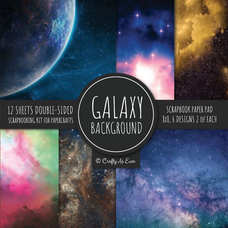 Produktbild: Galaxy Background Scrapbook Paper Pad 8x8 Scrapbooking Kit for Papercrafts, Cardmaking, DIY Crafts, Space Pattern Design, Multicolor