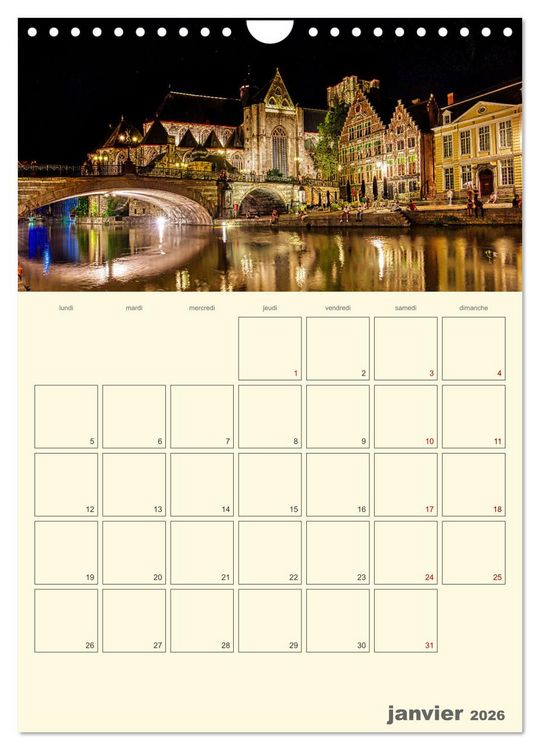 Produktbild: Comt&eacute; belge de Flandre (Calendrier mural 2026 DIN A4 horizontal), CALVENDO calendrier mensuel