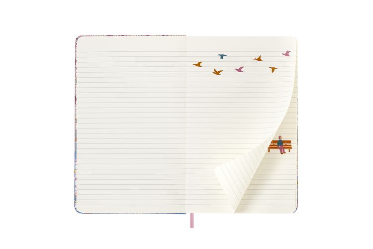 Produktbild: Moleskine Notizbuch Sammlerbox - Sakura, Large/A5, Liniert, Stoffeinband