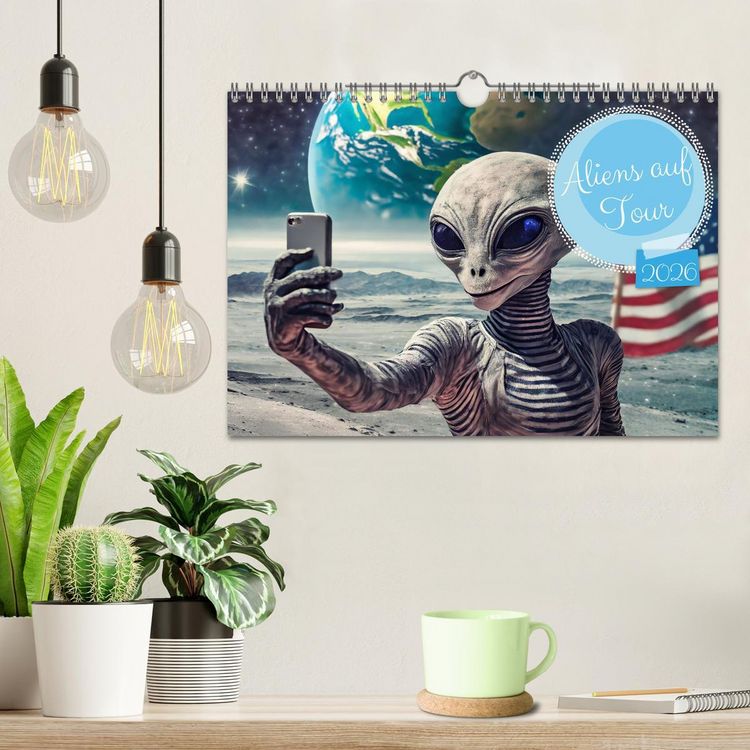 Produktbild: Aliens auf Tour (Wandkalender 2026 DIN A4 quer), CALVENDO Monatskalender