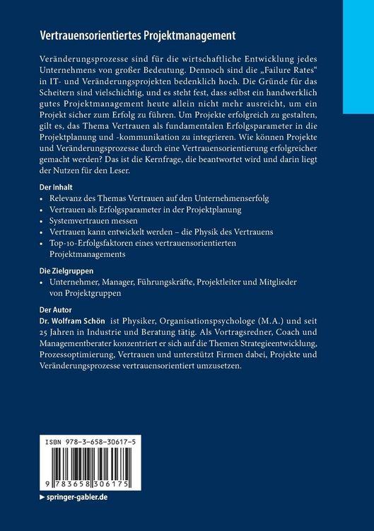 Produktbild: Vertrauensorientiertes Projektmanagement