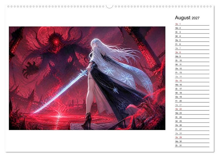 Produktbild: Vaelias kaltes Erbe (hochwertiger Premium Wandkalender 2027 DIN A2 quer), Kunstdruck in Hochglanz