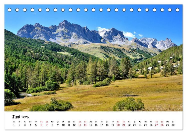 Produktbild: Franz&ouml;sische Alpen - Route des Grandes Alpes (Tischkalender 2026 DIN A5 quer), CALVENDO Monatskalender