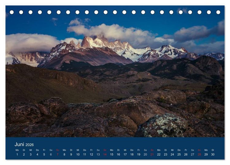 Produktbild: Patagonien-Land der Extreme (Tischkalender 2026 DIN A5 quer), CALVENDO Monatskalender