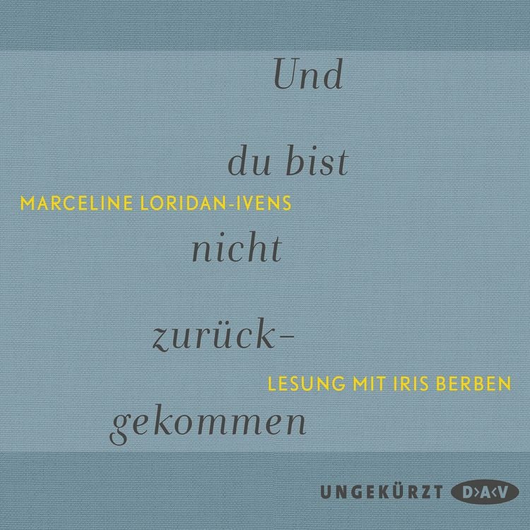 Produktbild: Und du bist nicht zur&uuml;ckgekommen