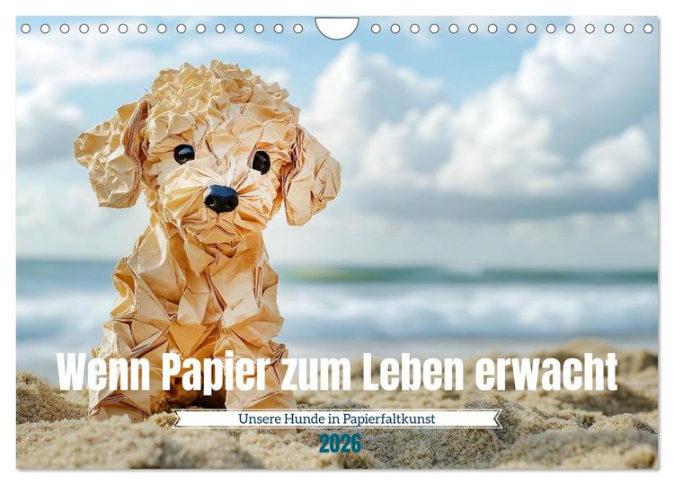 Produktbild: Wenn Papier zum Leben erwacht (Wandkalender 2026 DIN A4 quer), CALVENDO Monatskalender