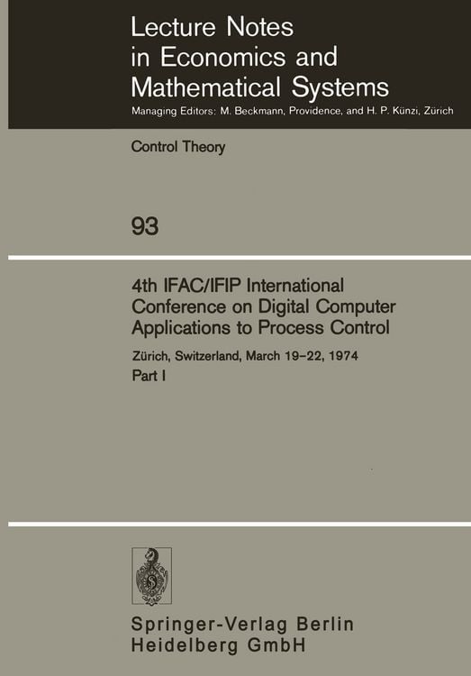Produktbild: 4th IFAC/IFIP International Conference on Digital Computer Applications to Process Control