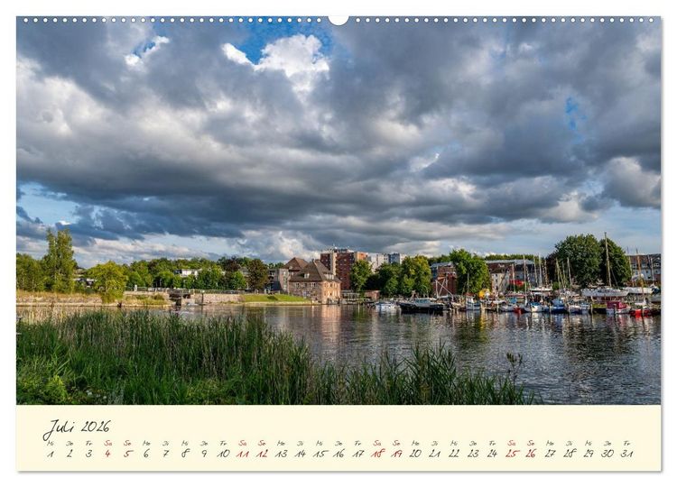 Produktbild: Kiel &ndash; Maritimes Flair im Wandel der Jahreszeiten (hochwertiger Premium Wandkalender 2026 DIN A2 quer), Kunstdruck in Hochglanz
