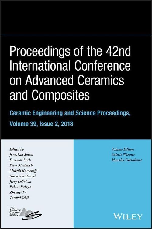 Produktbild: Proceedings of the 42nd International Conference on Advanced Ceramics and Composites, Volume 39, Issue 2