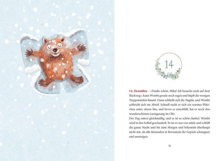 Produktbild: Ein Wombat im Schnee. Adventsgeschichte zum Vorlesen in 24 Kapiteln