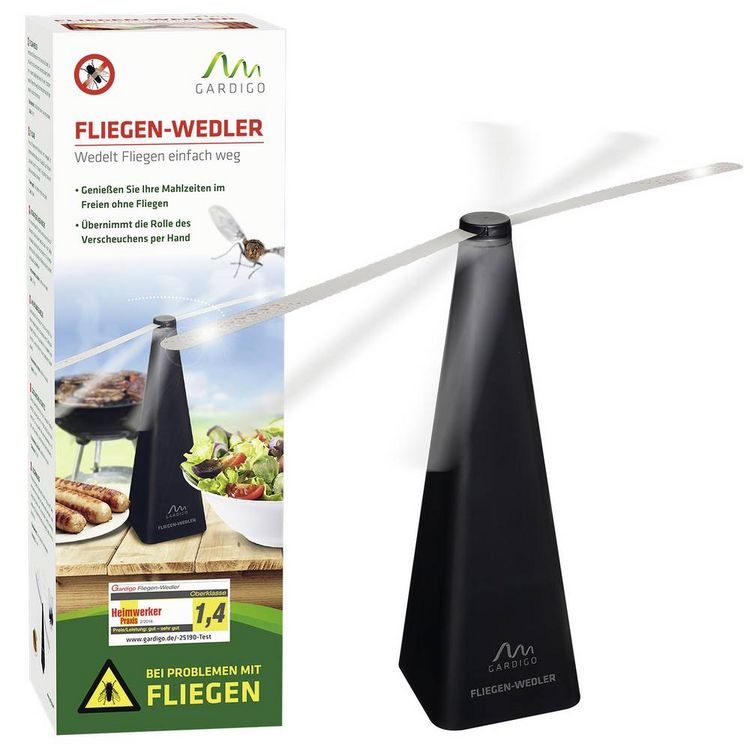 Produktbild: Gardigo 25190 Insektenvertreiber Abschreckung (B x H x T) 80 x 250 x 80 mm Schwarz 1 St.