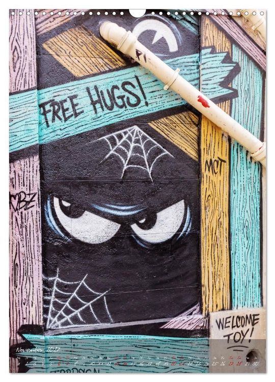 Produktbild: Faszinierende Streetart an Mauern und Hausw&auml;nden (Wandkalender 2027 DIN A3 hoch), CALVENDO Monatskalender