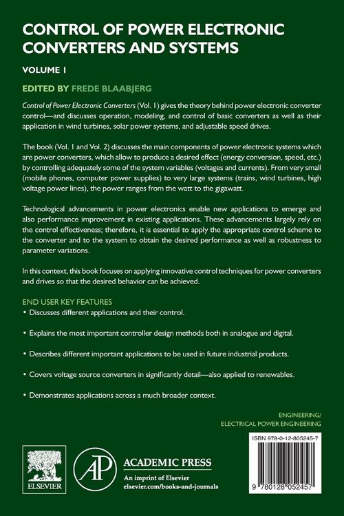 Produktbild: Control of Power Electronic Converters and Systems