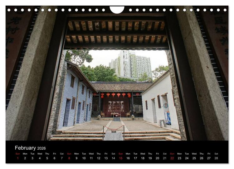 Produktbild: Monuments of Hong Kong 2026 (Wall Calendar 2026 DIN A4 landscape), CALVENDO 12 Month Wall Calendar