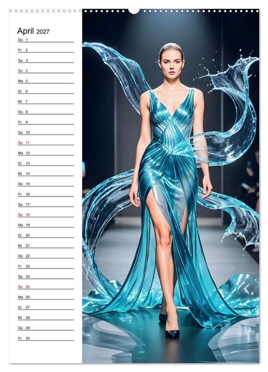 Produktbild: Impossible Couture - Futuristische Mode jenseits von Schwerkraft und Realit&auml;t (Wandkalender 2027 DIN A2 hoch), CALVENDO Monatskalender