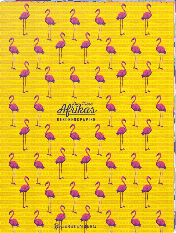 Produktbild: Die Tiere Afrikas Geschenkpapier-Heft Motiv Flamingo
